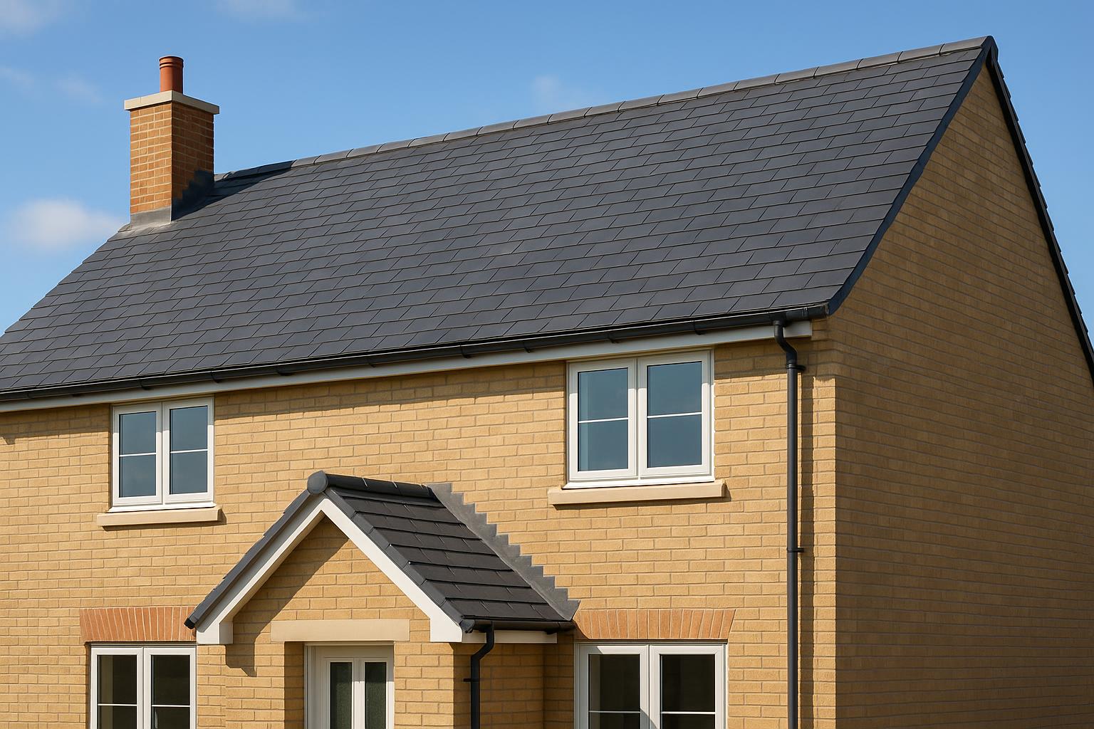 Storm-damaged roof stripped and re-roofed after