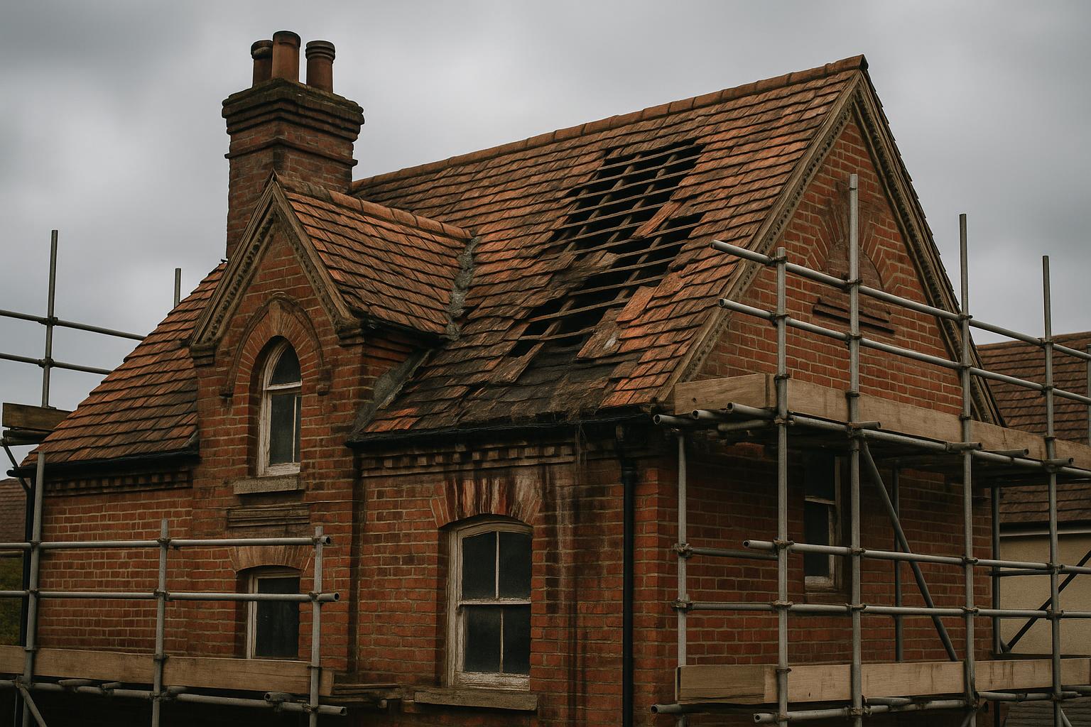 Victorian property re-roofed in natural slate before