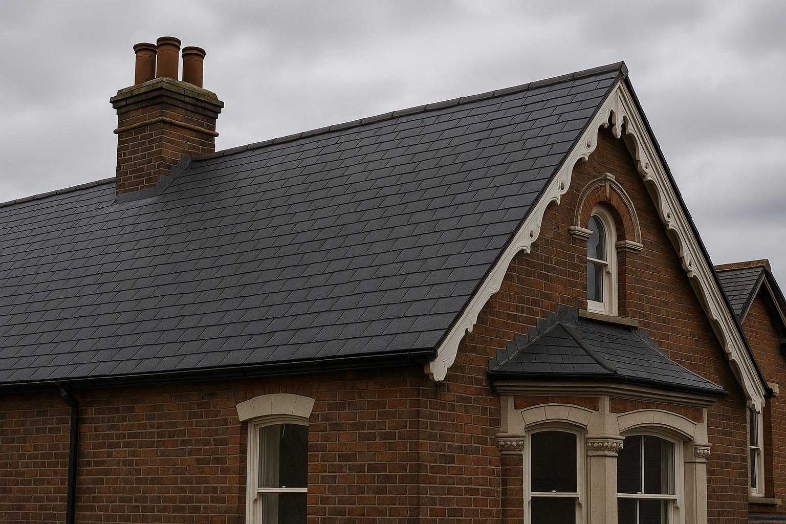 Natural slate re-roof
